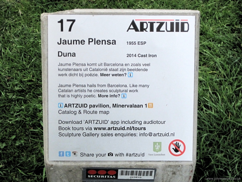 Jaume Plensa - Duna - 2014 - info