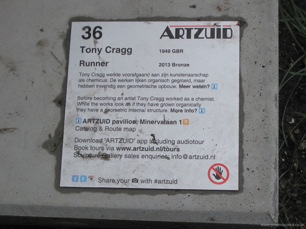 Tony Cragg - Runner - 2013 - info