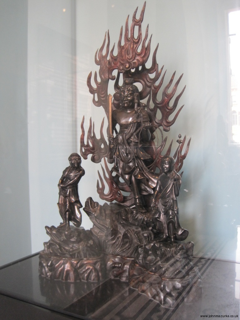 Fudo Myo-o and Acolytes - Edo Period - Japan - 1700