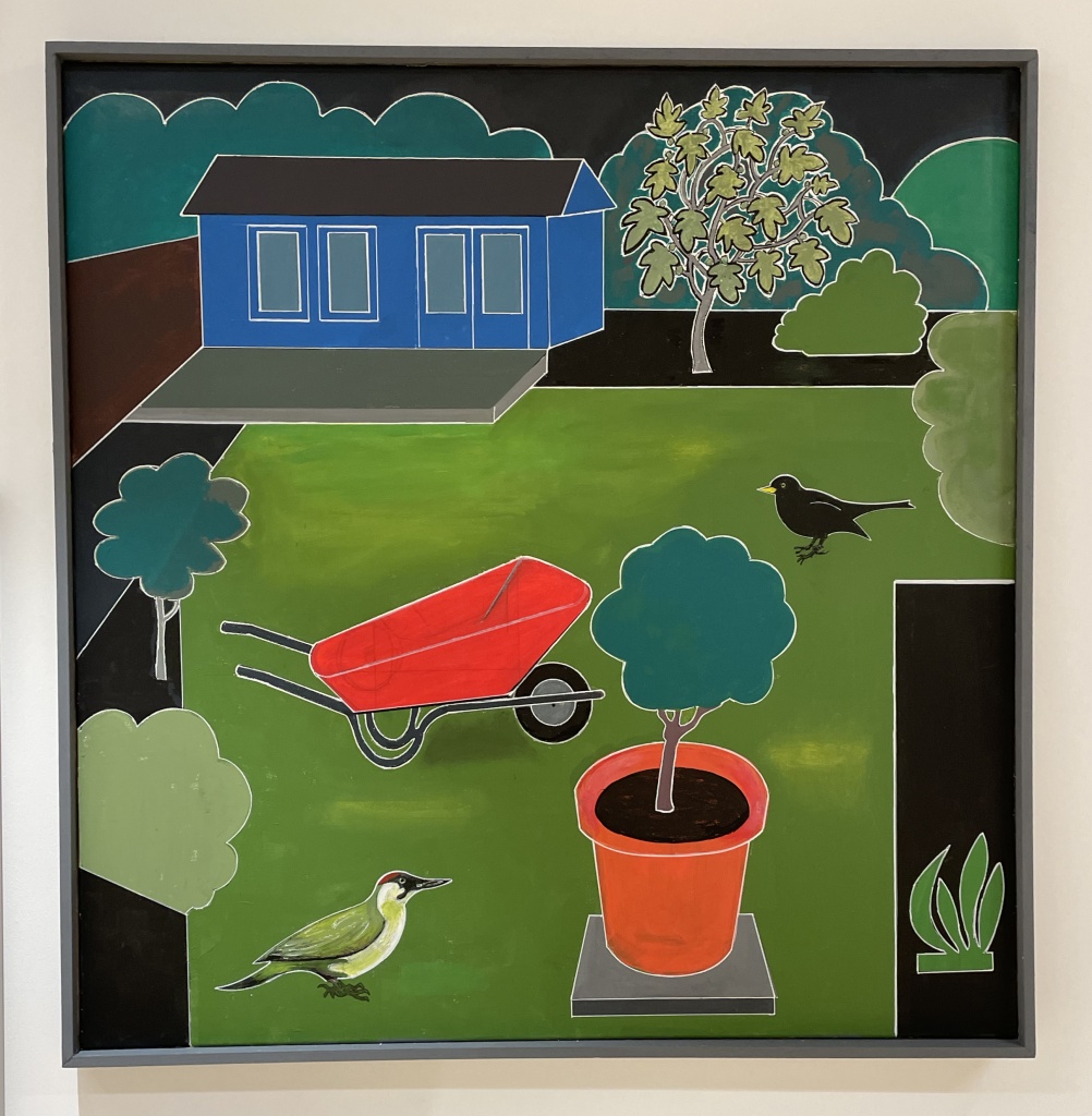 Rod-Shone-Woodpecker-on-the-lawn-